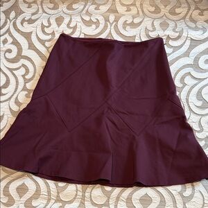 White House Black Market Rich Plum A-Line Skirt